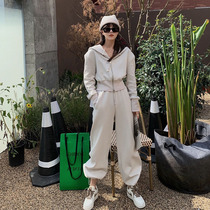 Cool Salt Ensemble Early Spring Wear Hitch Suit Woman Little Sub high temperament Fried Street Sports Casual Wear two sets of foreign air