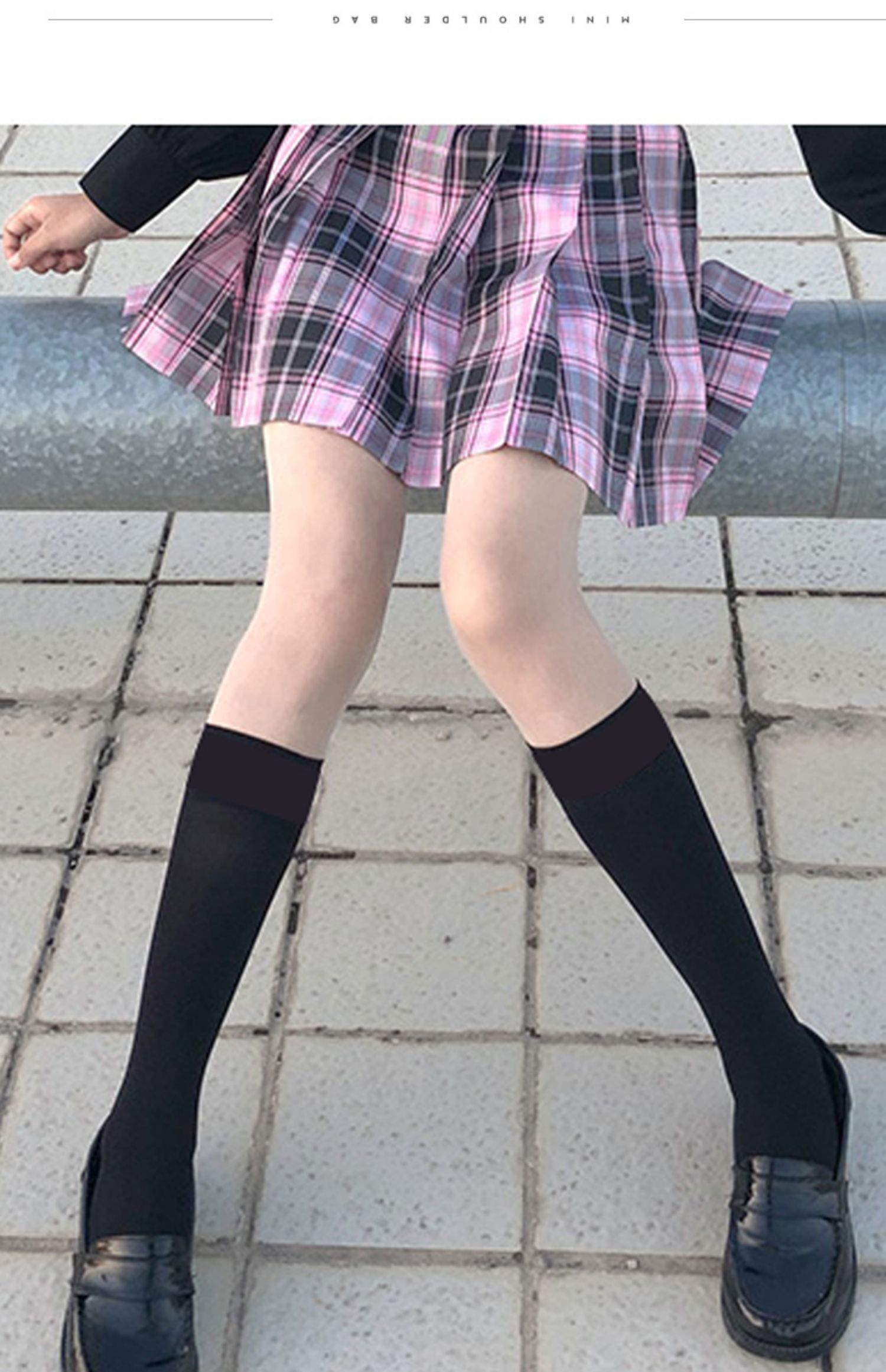 白色天鹅绒小腿丝袜夏天中长高筒袜子女黑色薄款jk制服日系袜子