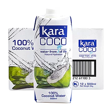 【直营】KaraCoco椰子水500ml*12[3元优惠券]-寻折猪