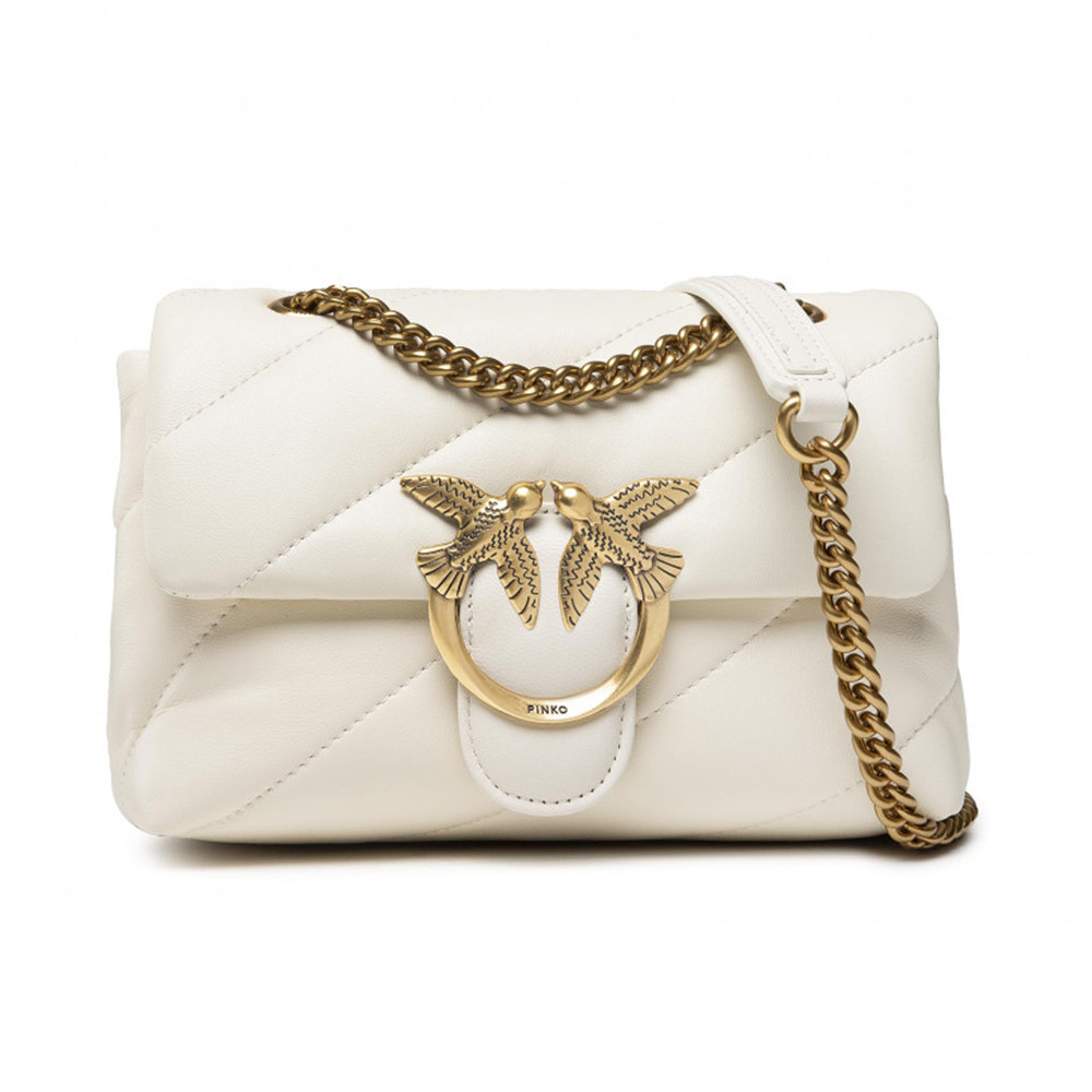 pinko迷你枕头包羊皮链条包单肩斜挎包