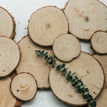 Shooting props ornaments ZAKKA pine pieces online shop photo jewelry Log coaster background props treasurer recommended