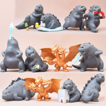 Q version 12 Godzilla blind box styling hand-run Quito doll movie model toy ornaments monster King 2
