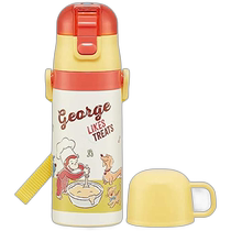Japan direct mail (Japan direct mail) Skater childrens water bottle 350ml Monkey George 23 direct drinking cup 2S