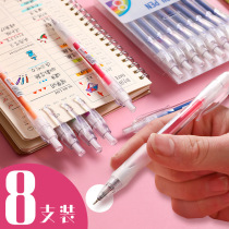 Click Bear Press Ballpoint Pen 0 7mm Blue Chinese Oil Pen Press Ball Pen Wholesale Black Old-fashioned Cute Automatic Press Type Primary School Childrens Special Column Office Business Park Pen