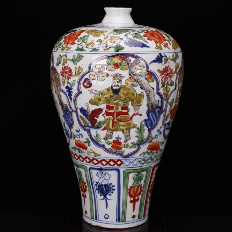 Jingdezhen RMB imitation antique antique checking out five characters mei bottles of Chinese style restoring ancient ways to decorate ceramic old items furnishing articles