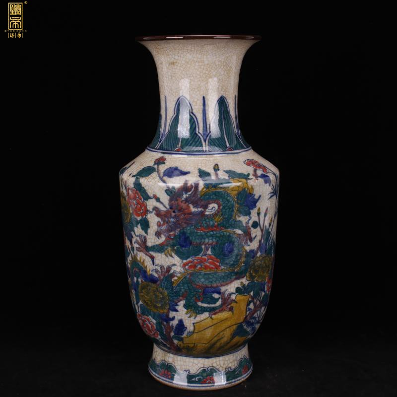 Jingdezhen imitation qianlong on bottles of antique reproduction antique hand - made a real dragon hotel companies collect vintage household furnishing articles