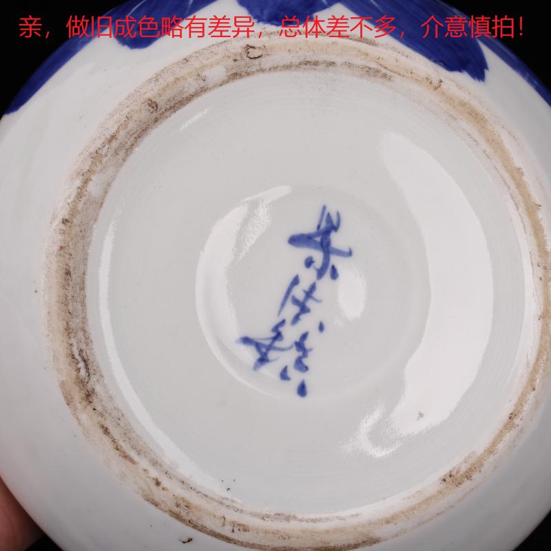 Wash lotus tea ware jingdezhen blue and white porcelain tea water meng move ceramic ashtray writing brush washer hydroponic refers to basin