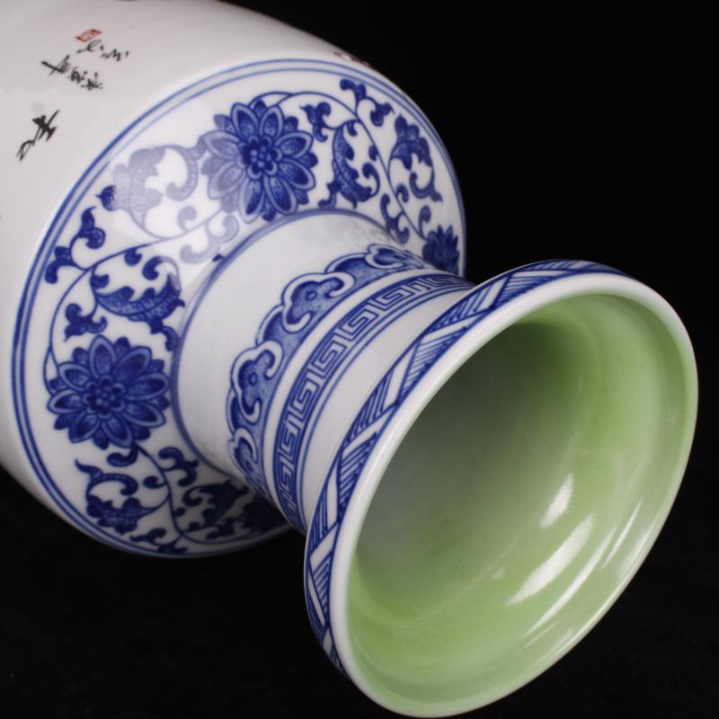 Jingdezhen imitation the qing pastel riches and honour peace were bottles of Chinese style restoring ancient ways to live in the sitting room porch TV decorative furnishing articles