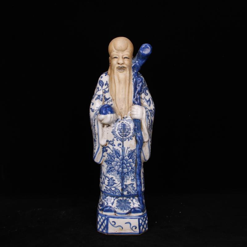 Blue and white hand its porcelain fu lu shou samsung annunciation archaize do old antique antique old items collection furnishing articles