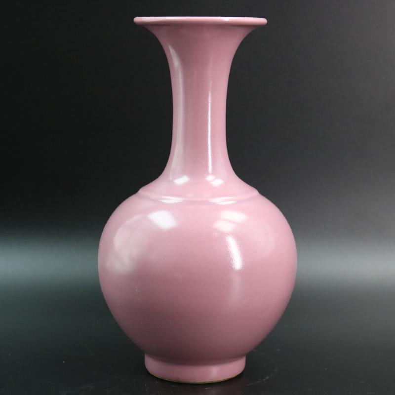 Carmine jingdezhen ceramics glaze vase household adornment furnishing articles of generic yongzheng antique antique handicraft