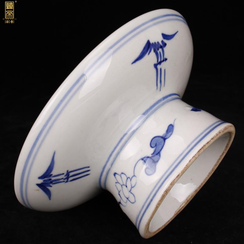 Jingdezhen imitation qianlong hand - made blue - and - white mandarin duck play Dutch bound branch lines best plate of restoring ancient ways, home furnishing articles collecting antiques