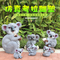 Outdoor koala sculpture animal hanger panda hanger Garden Garden Villa tree landscape decoration