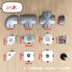 Connecting hardware partition 45 accessories card table desk office screen snap joint Connecting hardware partition 45 accessories card table desk office screen snap joint