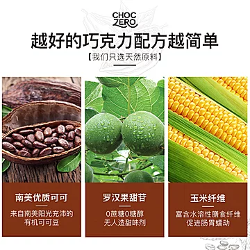 ChocZero进口纯可可脂纯脂方块牛奶巧克力[10元优惠券]-寻折猪