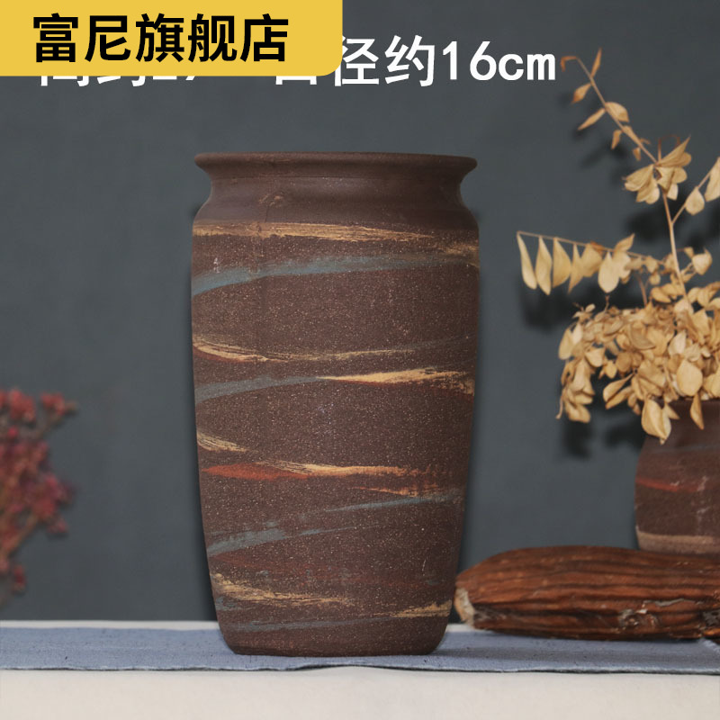 Rich, flowerpot breathable big green plant ceramics made of baked clay thick fleshy high biscuit firing bracketplant flowerpot in the pottery pot