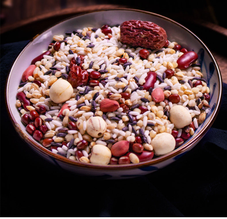 优味源八宝粥原料 五谷杂粮粗粮组合营养粥米腊八粥组合500g*2_扒虾米