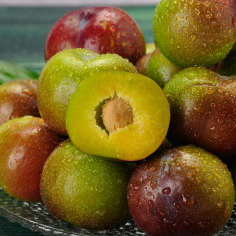 脆甜半边红新鲜脱骨李子5斤装!