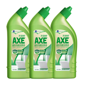 AXE斧头牌家用洁厕灵清香型卫生间马桶清洁剂强力厕所液去垢3瓶