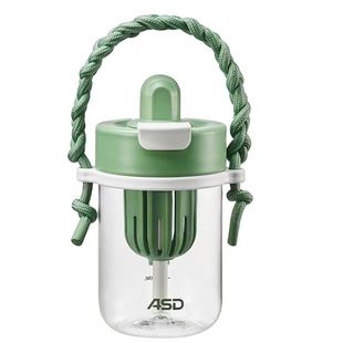 爱仕达夏季吸管杯成人直饮Tritan双饮杯女生高颜值杯子便携水杯