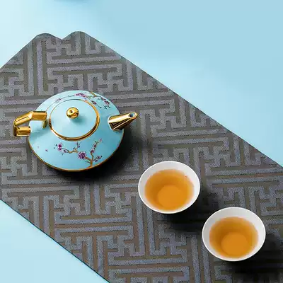 Porcelain beauty Chinese style inlaid crystal bone China Gongfu tea set set Light luxury gift afternoon tea set set