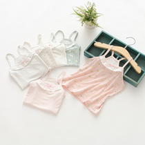 Small cotton girl sling Y cotton outer wear children small children summer thin bottom girl wearing vest