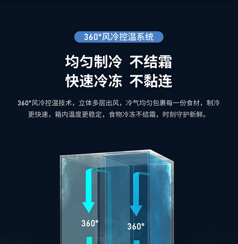 Tủ lạnh tích hợp siêu mỏng Westinghouse 646L cửa đôi, chuyển đổi tần số kép, làm mát bằng không khí, không đóng băng, tiết kiệm năng lượng và sạch mùi ngăn đông và tủ lạnh cửa đôi - Tủ lạnh