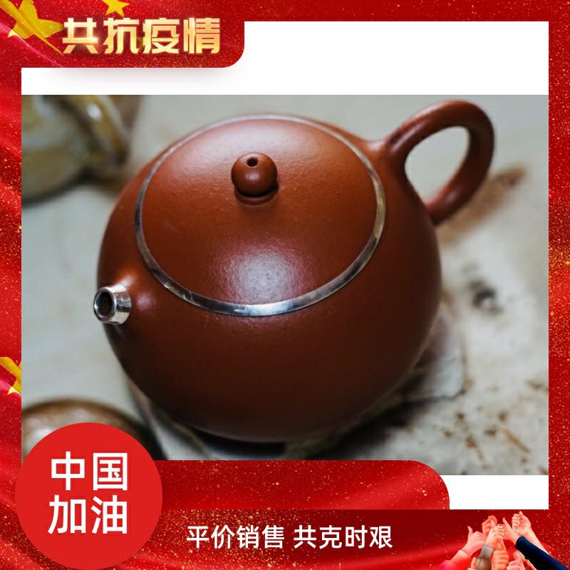 Cracking gold and silver inlaid spout repair maintenance repair repair copper cap, curium porcelain ceramic tea - pot pot