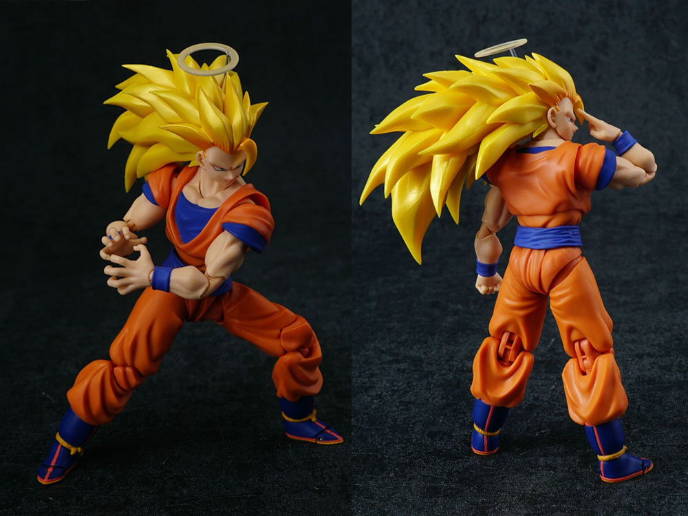 Figurka akcji SHF żołnierz Goku Super Saiyan bóg czerwony Dragon Ball Super - Wianko - 5