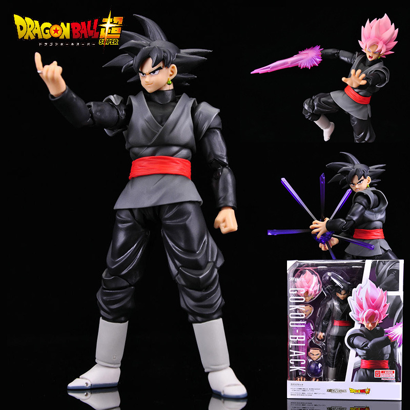 Figurka akcji SHF żołnierz Goku Super Saiyan bóg czerwony Dragon Ball Super - Wianko - 12