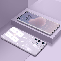 Suitable for Huawei p40pro mobile phone case p30 glass liquid silicone p30pro camera lens all-inclusive p40 Net red anti-drop female por ultra-thin p30 mens Tide brand p40pr