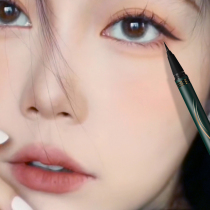 Li Jiaqis sloth eye line liquid pen female extremely fine head lasting without fainting waterproof color brown gel pen New hand beginner
