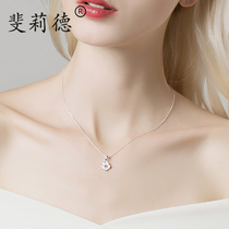 Sterling Silver Necklace Female Simple Super Immortal Temperament ins Tide Net Red Sen choker Fashion Temperament Joker Jewelry
