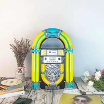 American classic retro Jukebox desktop desktop bluetooth CD jukebox with LED color changing light speaker home