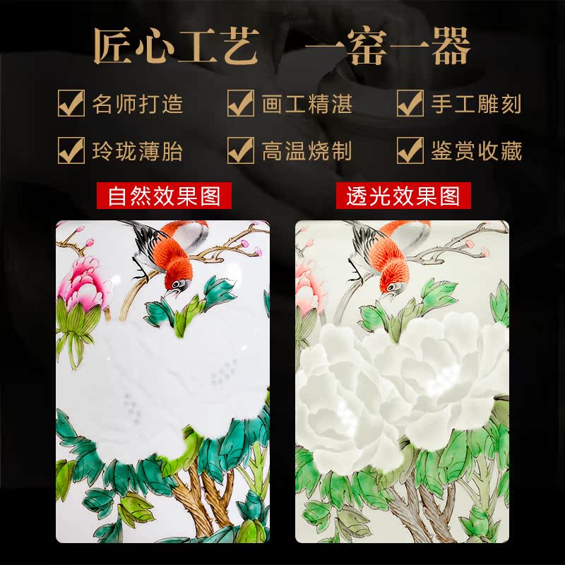 The Master of jingdezhen ceramics hand - made thin foetus knife clay vases, flower arranging new Chinese style living room place wedding gift