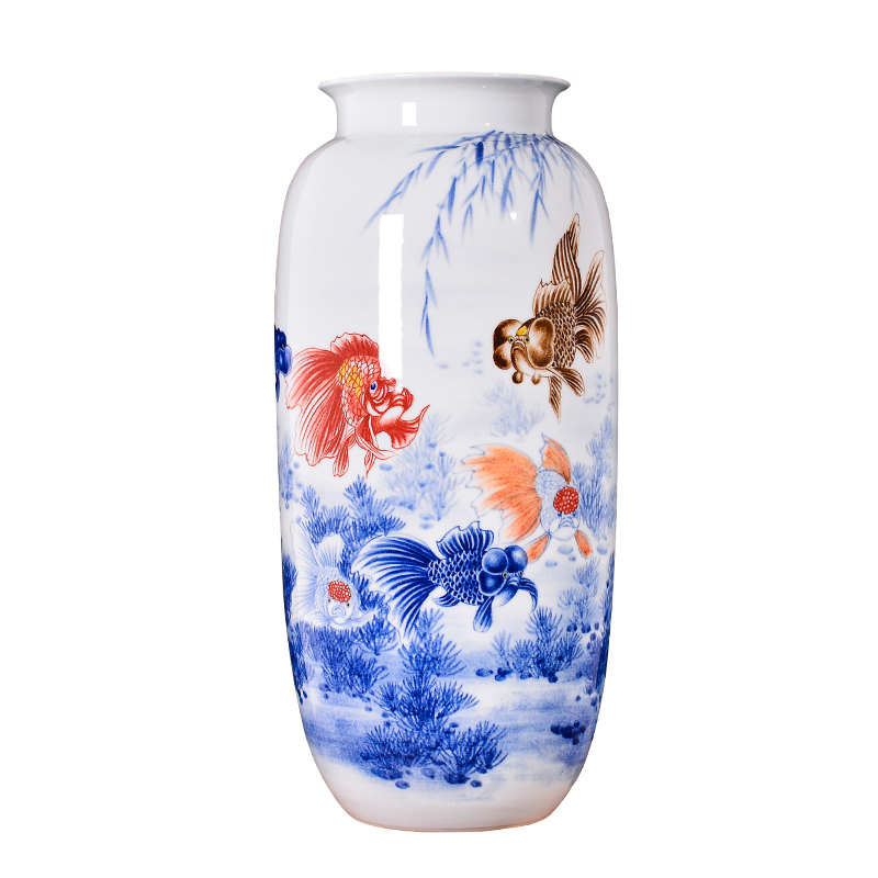 Jingdezhen ceramics Chinese hand - made vases and home sitting room porch TV ark adornment furnishing articles