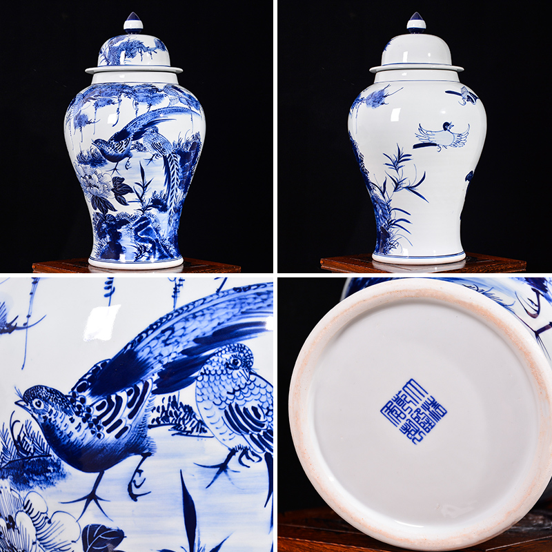 Jingdezhen ceramics archaize general storage tank jar airtight canister to candy jar household act the role ofing is tasted furnishing articles in the living room