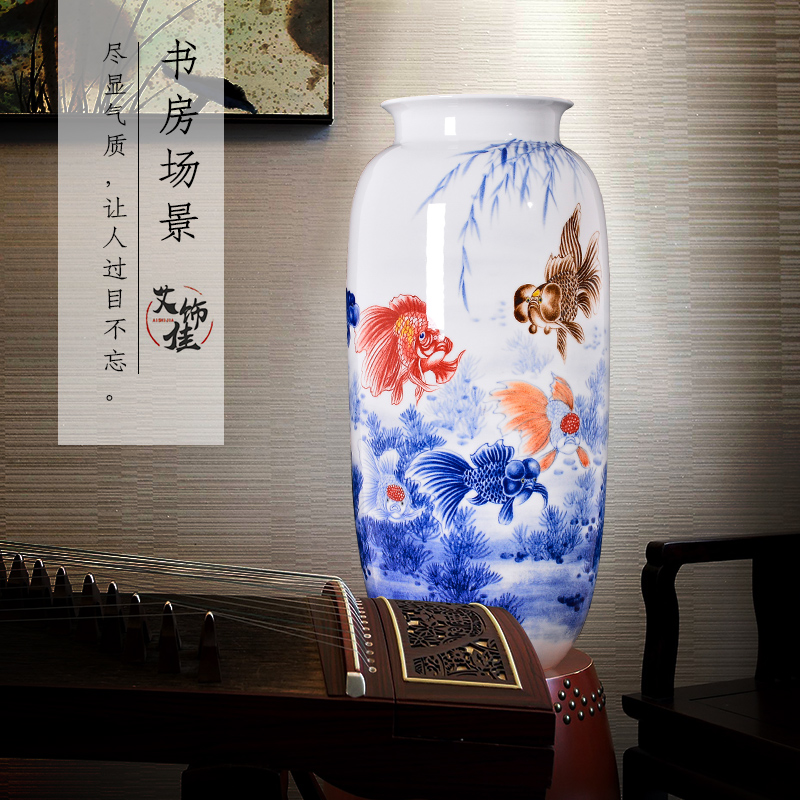 Jingdezhen ceramics Chinese hand - made vases and home sitting room porch TV ark adornment furnishing articles