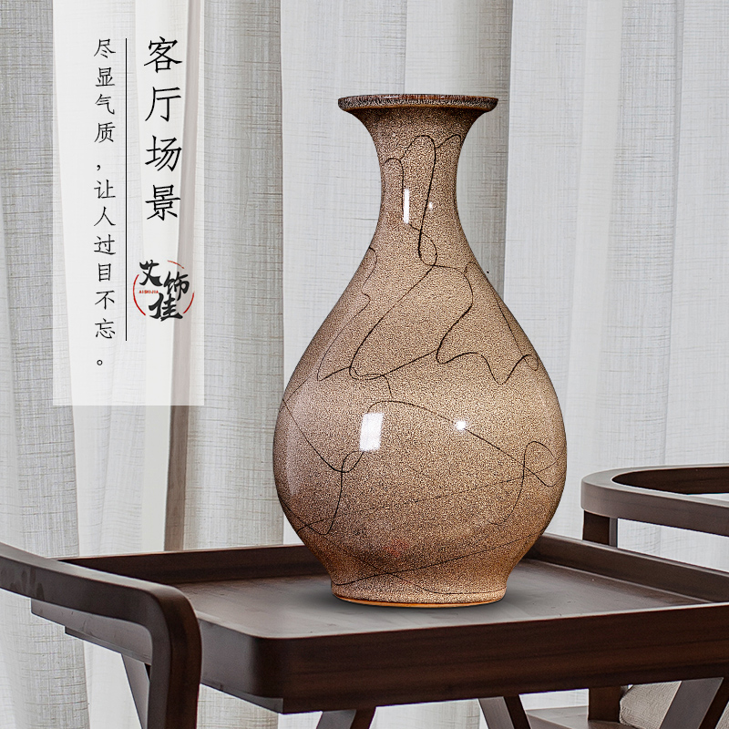 Creative up jingdezhen ceramics vase flower arrangement sitting room furnishing articles furnishing articles home study TV ark, adornment