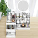 Drawer-type cosmetic storage box dormitory finishing skin care desktop dressing table plastic mask lipstick rack Drawer-type cosmetic storage box dormitory finishing skin care desktop dressing table plastic mask lipstick rack