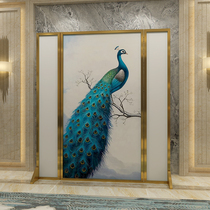 Aluminum alloy screen partitions the living room to block the simple modern entrance hall bedroom household mobile folding screen Nordic style