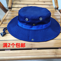 Outdoor CS round hat fire Blue bennian hat School military training breathable military training hat fishing hat sunshade hat