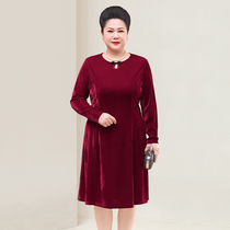 Fat mother dress improved wedding wedding wedding wedding wedding wedding wedding dress big gold velvet plus fat increase the year of life