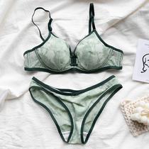 Vimi underwear women retro French thin sexy bra triangle cup breathable comfortable upper support youth bra embroidery