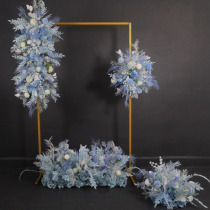 New wedding flower row road guide stage flower layout fashion color decoration flower art hotel simulation flower wedding