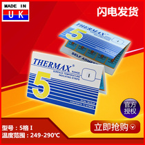 Spot Temperature Paper British THERMAX High Temperature Sticker 5 I Industrial Temperature Test Paper 249-290 MC