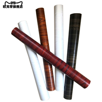 Self-adhesive thickened wood grain table cabinet stickers oil-proof cabinet refurbished paper door frame window waterproof wall stickers wall stickers