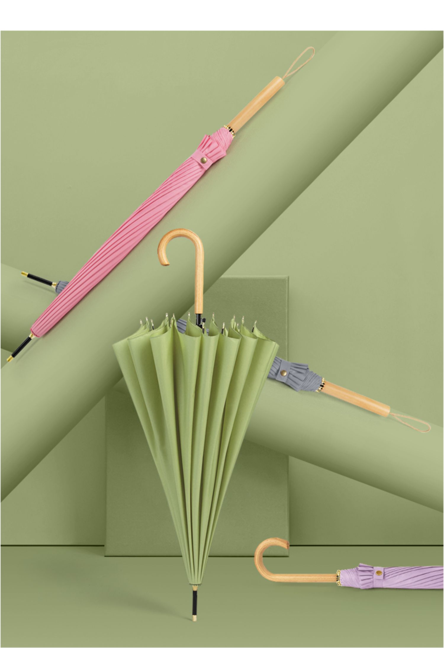 长柄雨伞日系复古大号超大自动男士黑科技女晴雨两用伞s定制雨伞