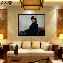 Base camp unnamed girl Russian famous painting diy digital oil painting world famous painting hand-painted digital oil painting