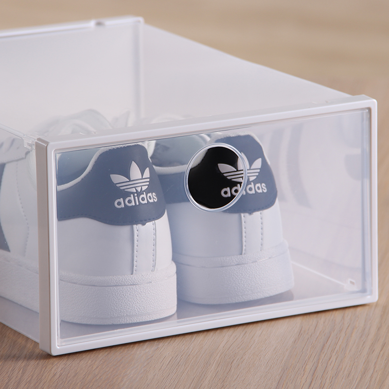 tenma tianma co., ltd. flip-top plastic shoe box, combinable shoe storage box, guest shoe cabinet, 12 pas