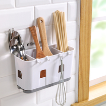 Chopsticks shelf wall-mounted household multifunctional drain rack chopsticks rack stand creative kitchen chopsticks rack no holes